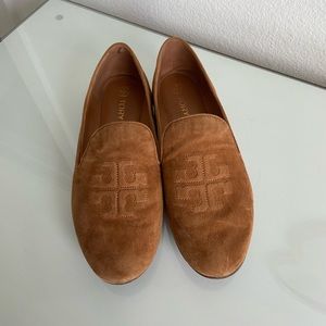 Tory Burch Ruby Suede Smoing Slippers sz 7.5